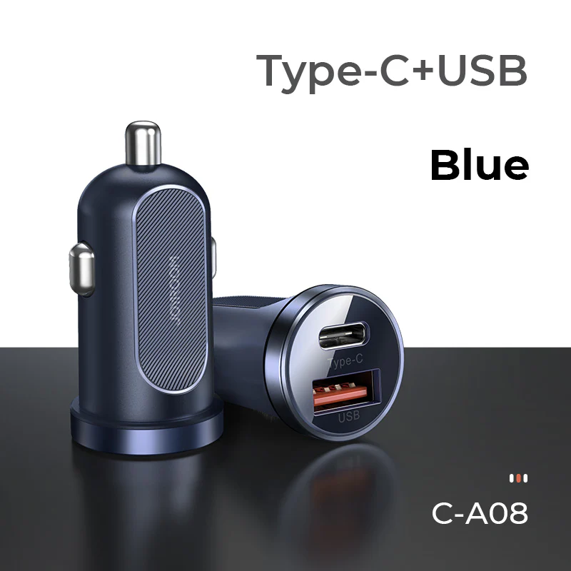 C-A08 Mini dual-port 30W smart car charger PD+QC3.0 - Image 3