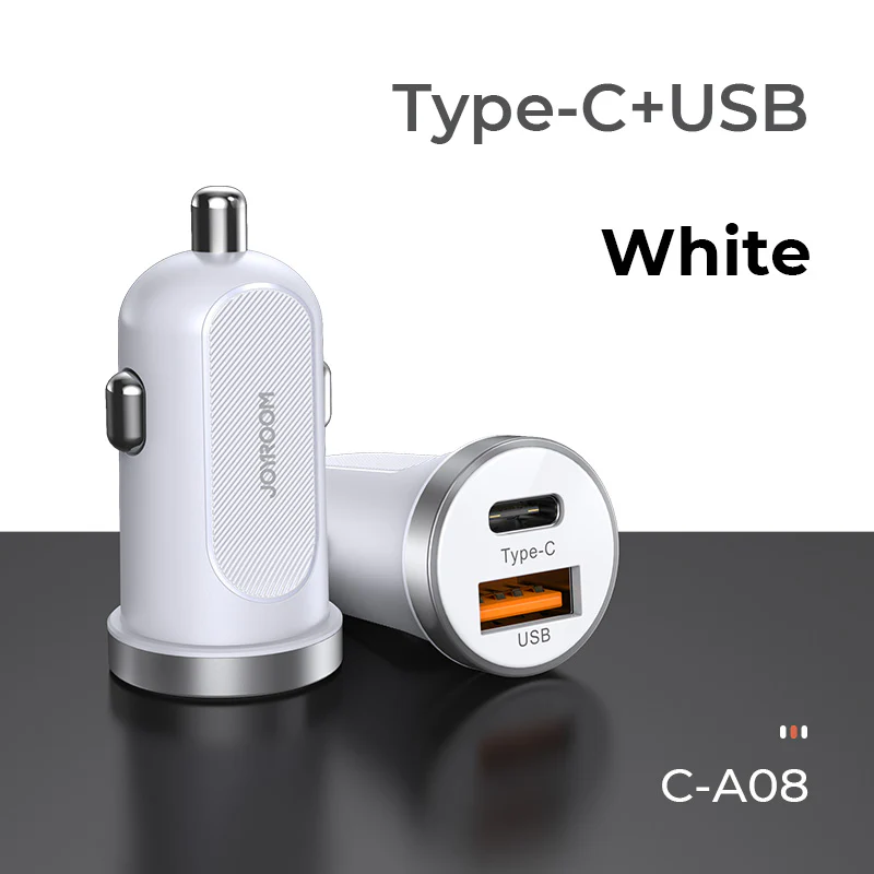 C-A08 Mini dual-port 30W smart car charger PD+QC3.0 - Image 4