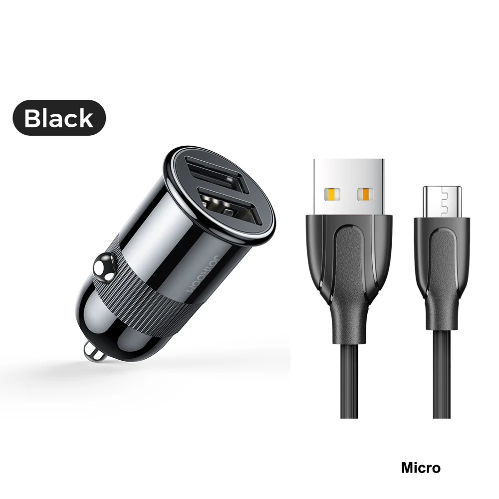 C-A06 3.1A dual USB Car Charger with Cable - Image 3