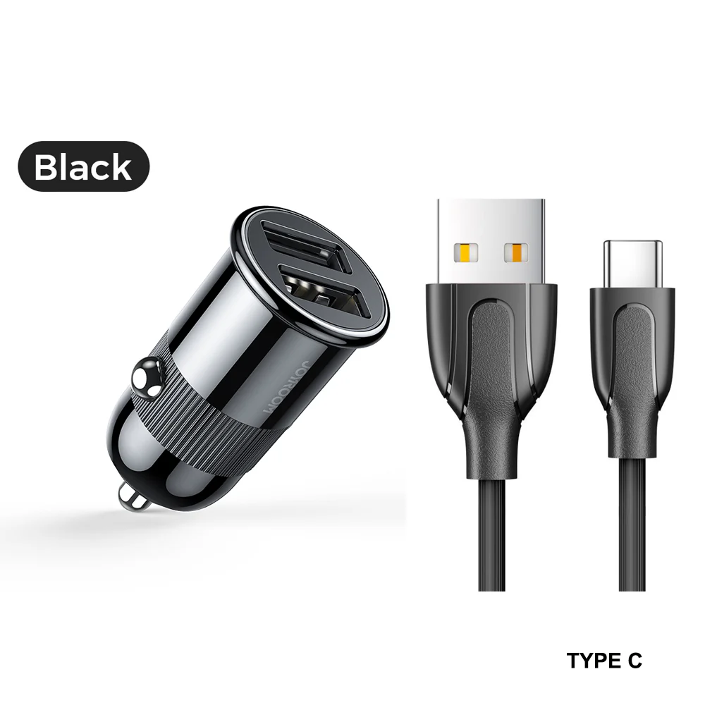 C-A06 3.1A dual USB Car Charger with Cable - Image 4