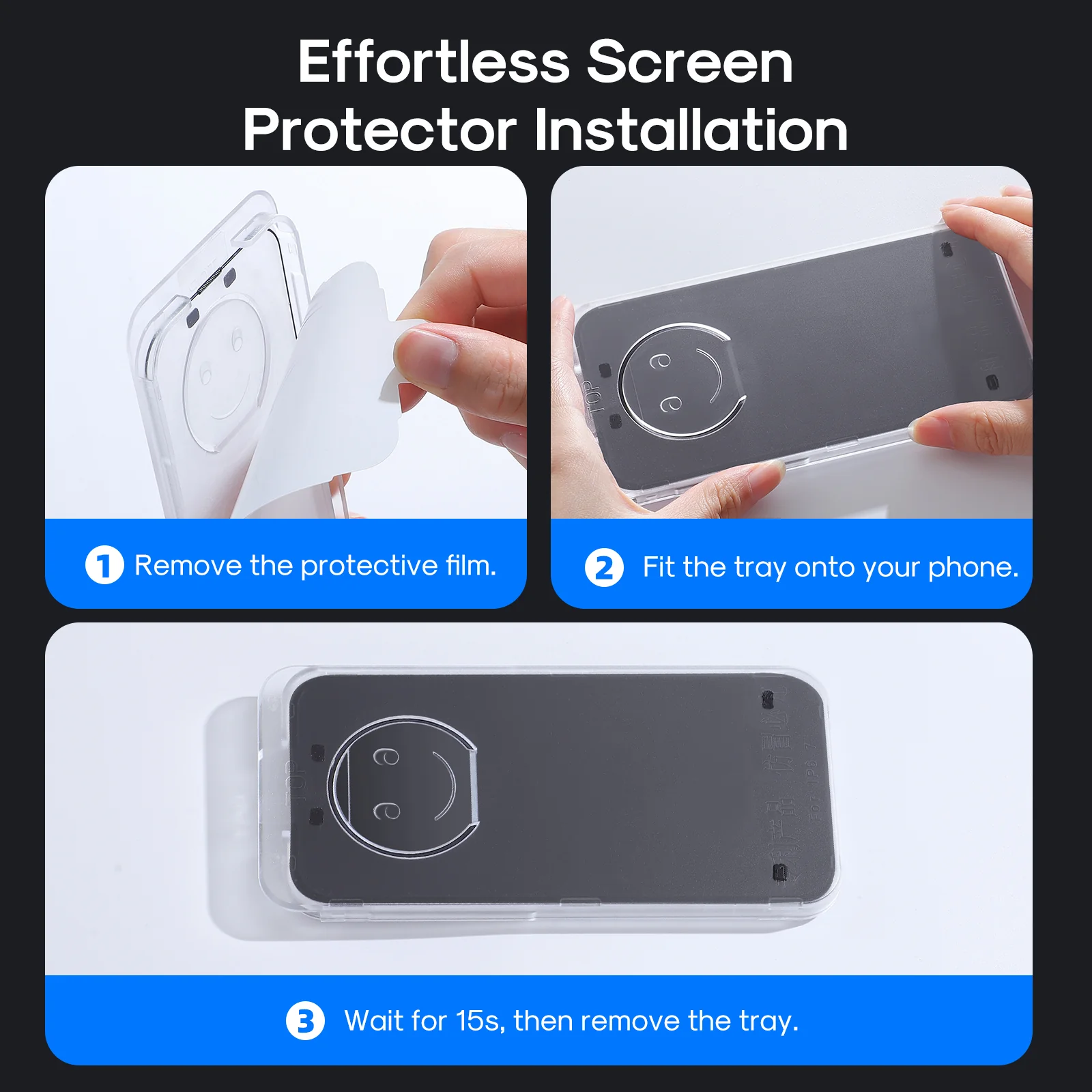 Installation tool with 2.5D Full cover Film Screen Protector for iPhone - Image 3