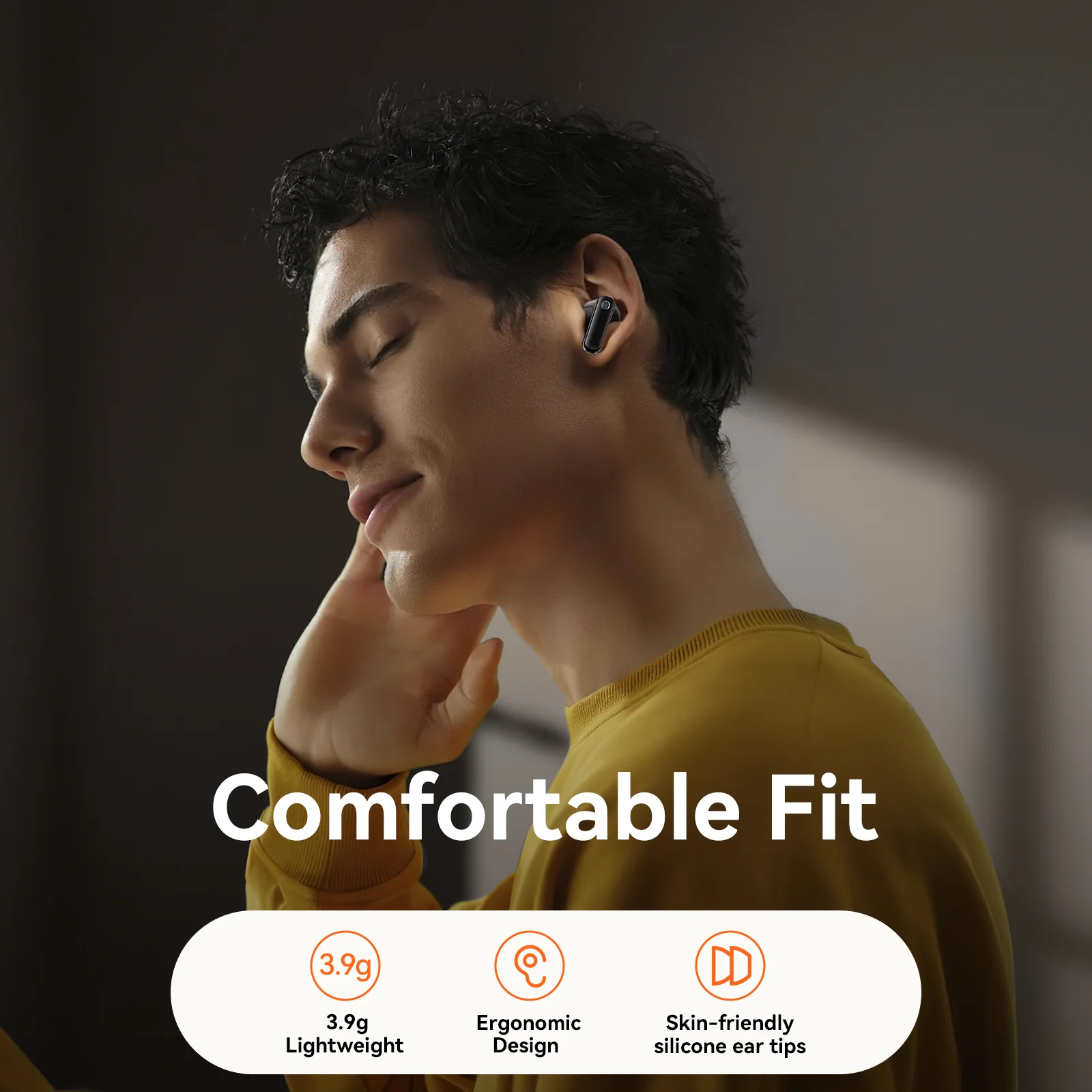 JR-BB3 True Wireless Bluetooth Earphones Black - Image 4