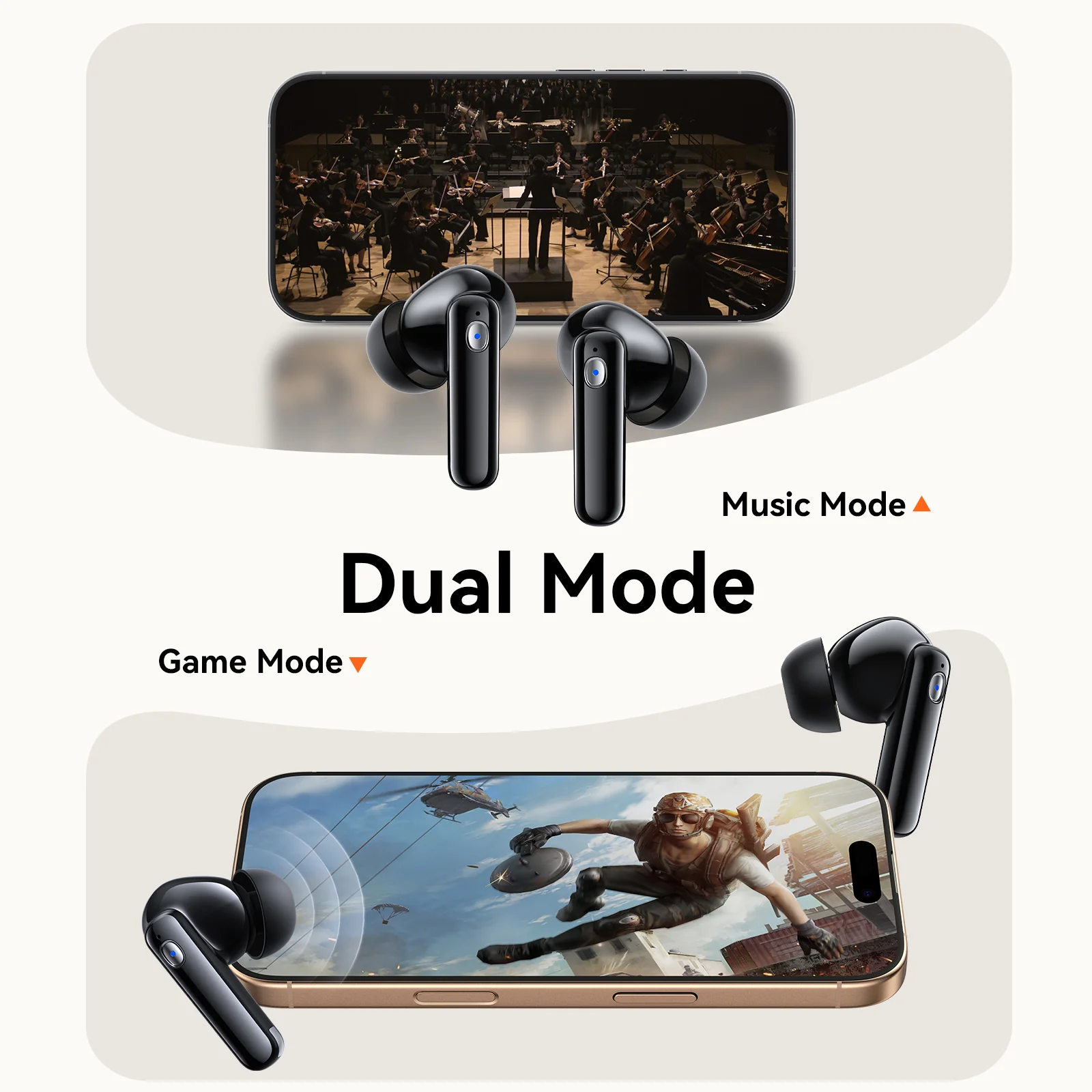 JR-BB3 True Wireless Bluetooth Earphones Black - Image 5