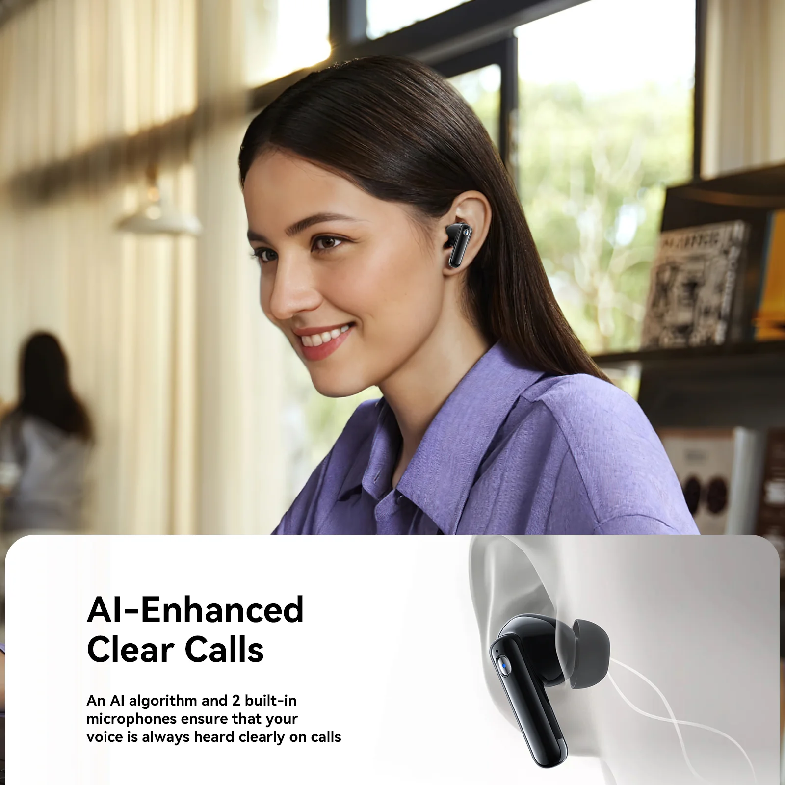 JR-BB3 True Wireless Bluetooth Earphones Black - Image 8