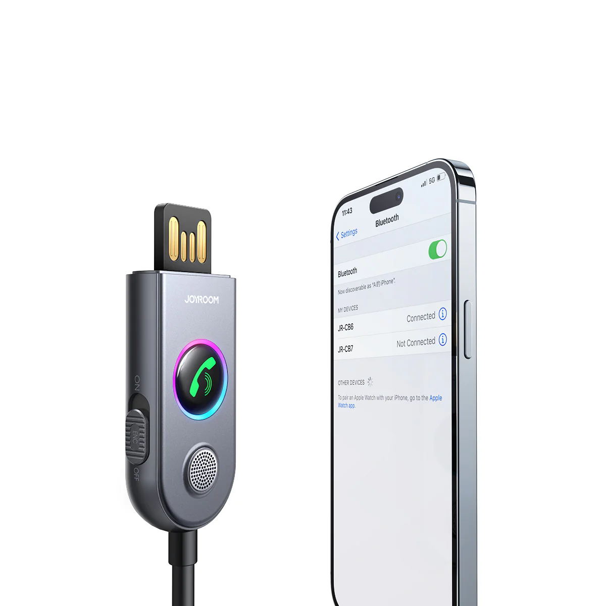 JR-CB6 Car-B Series ENC Wireless Receiver-Dark Gray - Image 2