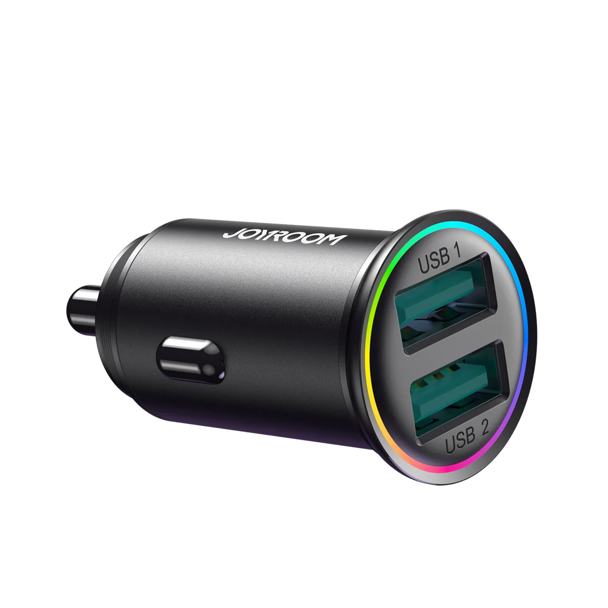 JR-CCN03 2USB 24W 2USB mini Metal Car Charger - Image 3