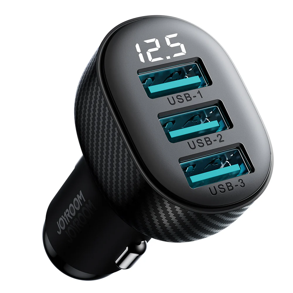 JR-CCD03 3USB 3.4A 17W Car Charger - Image 2