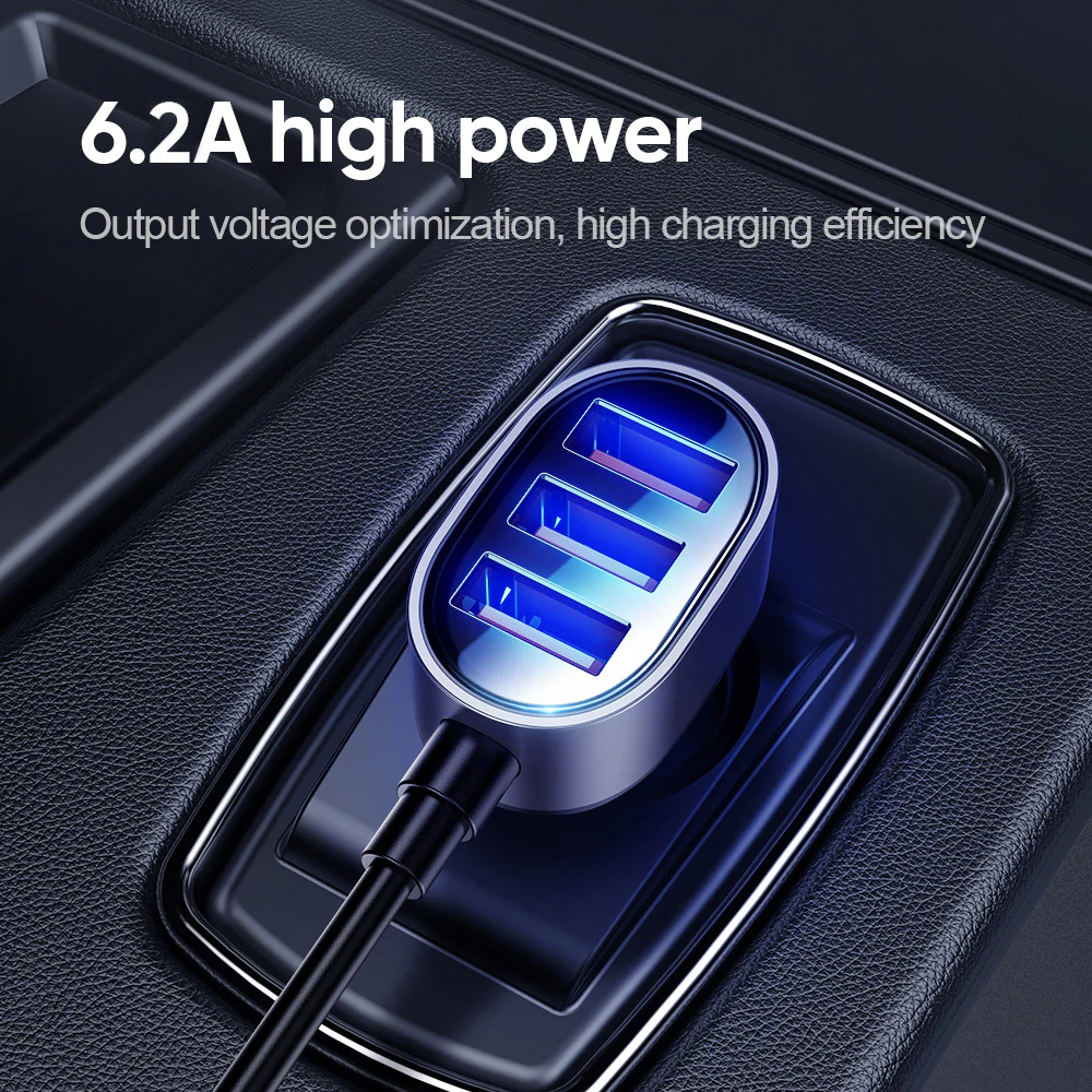 JR-CL03 Multi 5 Ports USB Car Charger - Image 3