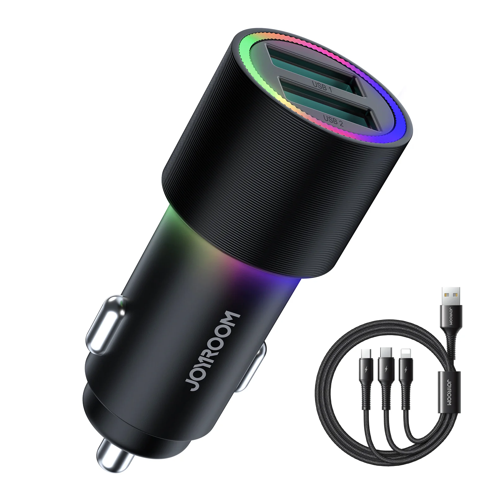 JR-CL10 4.8A Dual-port (USB) Car Charger - Image 2