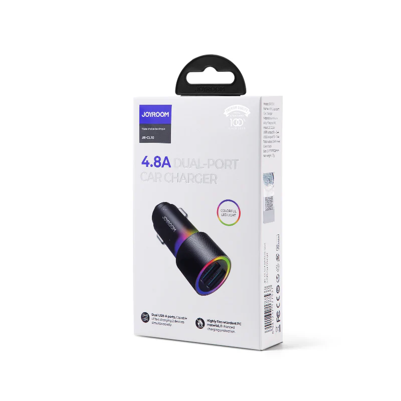 JR-CL10 4.8A Dual-port (USB) Car Charger - Image 4