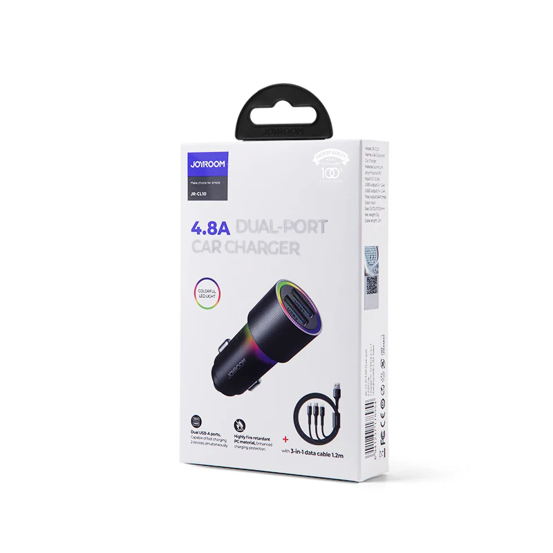 JR-CL10 4.8A Dual-port (USB) Car Charger - Image 5