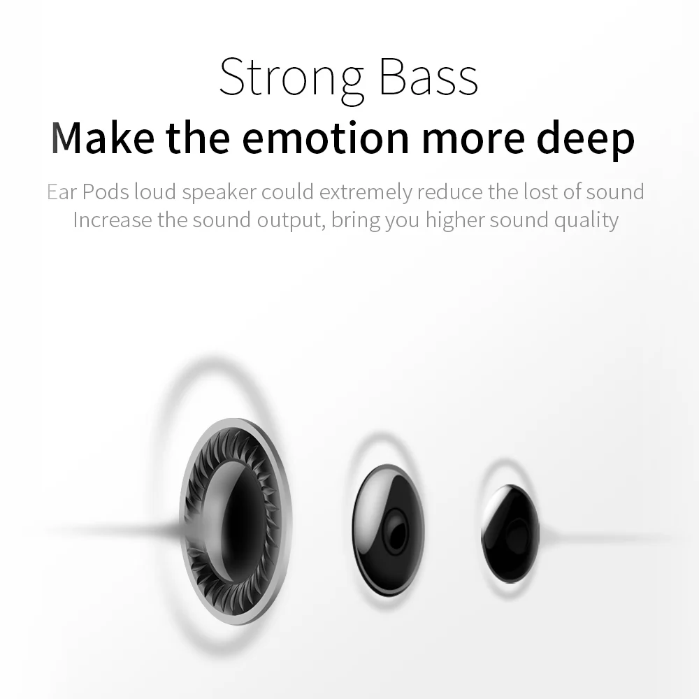 JR-EP1 3.5mm Ben series earphone Wired Earphone - Image 3