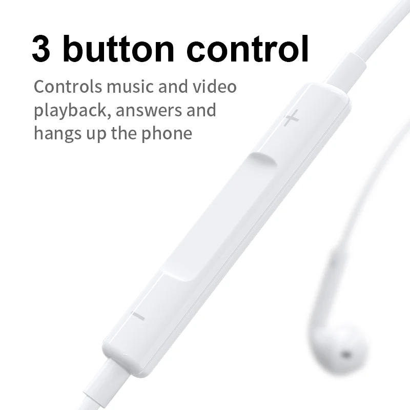 JR-EP3 Wired Lightning Earphone for iPhone - Image 3