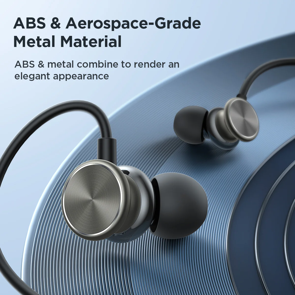 JR-EW03 3.5MM Wired Series In-Ear Metal Wired Earbuds Silver/Gray - Image 8