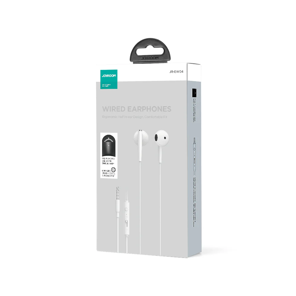 JR-EW04 Wired Series Half In-Ear Wired Earphones - Image 3