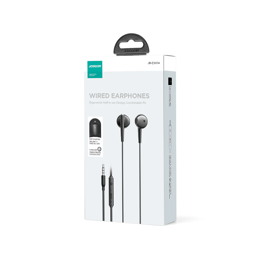 JR-EW04 Wired Series Half In-Ear Wired Earphones - Image 4