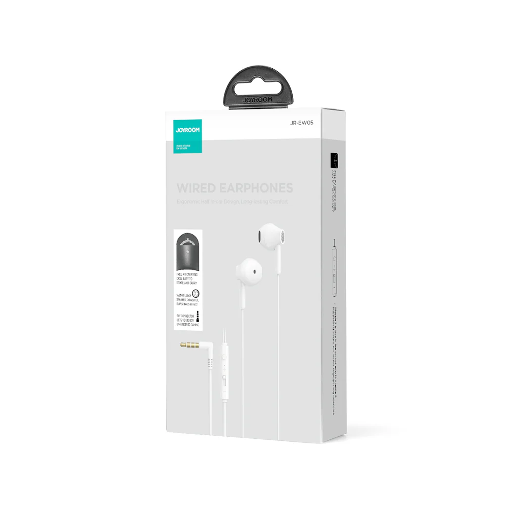 JR-EW05 Wired Series Half In-Ear Wired Earphones - Image 3
