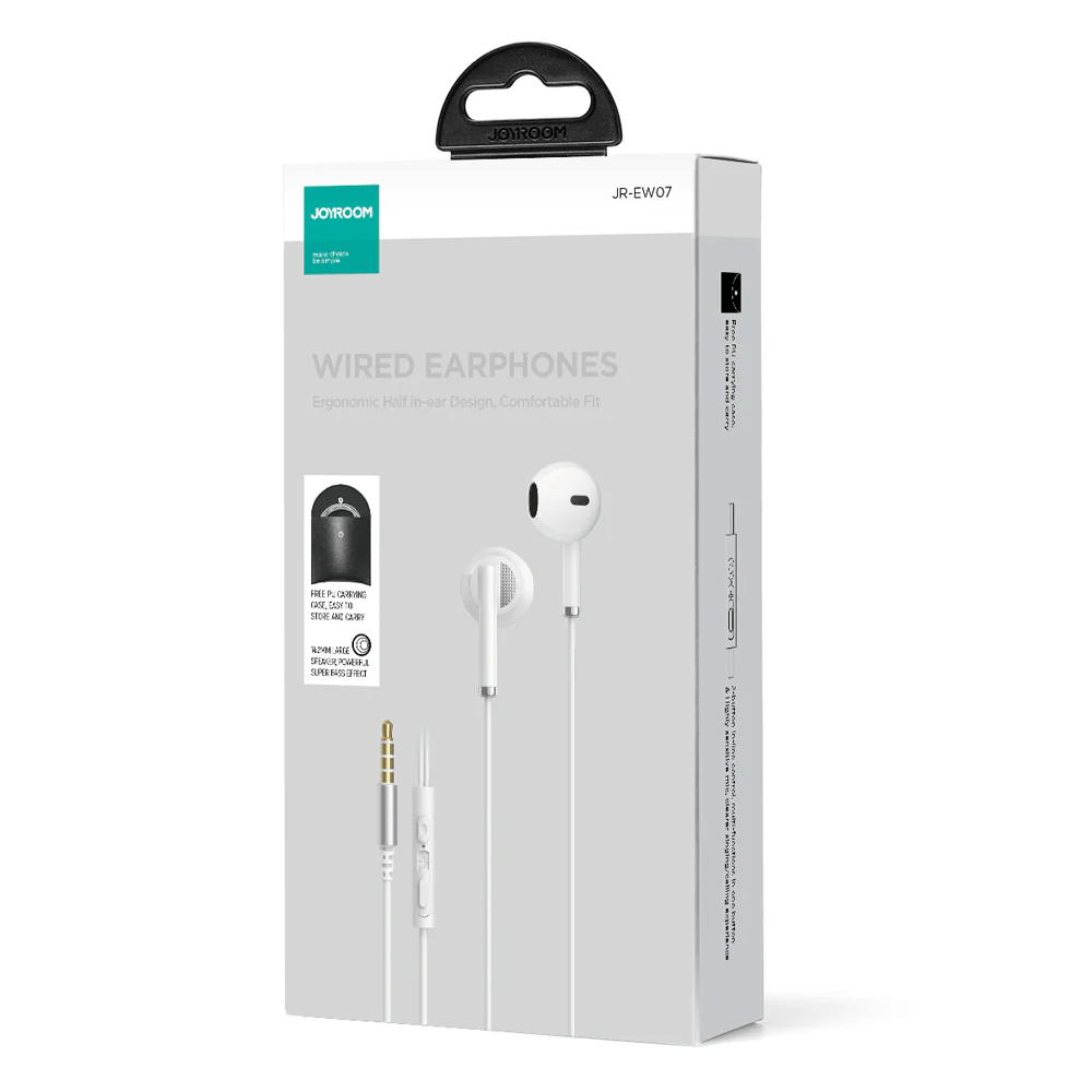 JR-EW07 Wired Series Half In-Ear Wired Earphones - Image 3