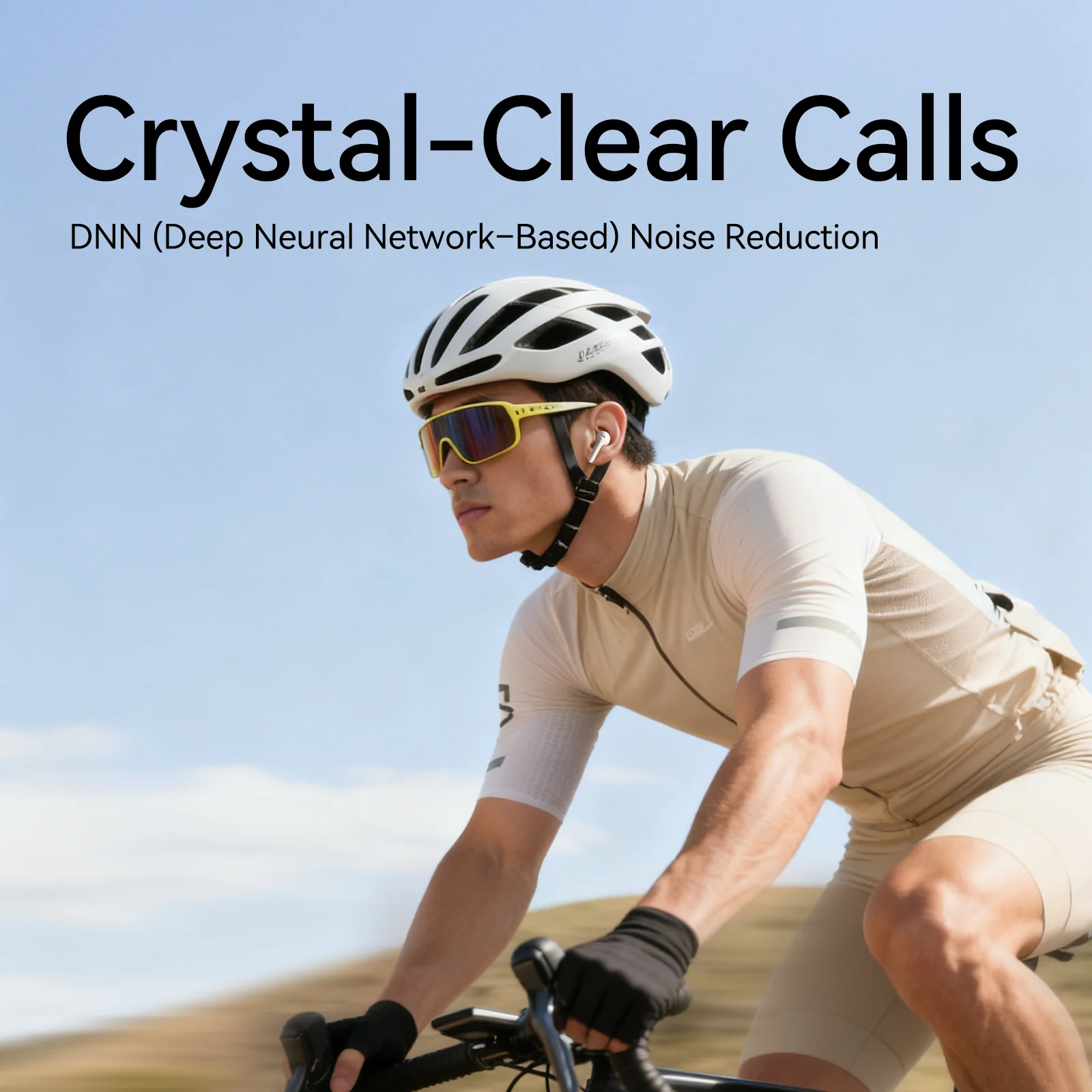 JR-FB1 True Wireless earphones-White  (AI Version) - Image 5