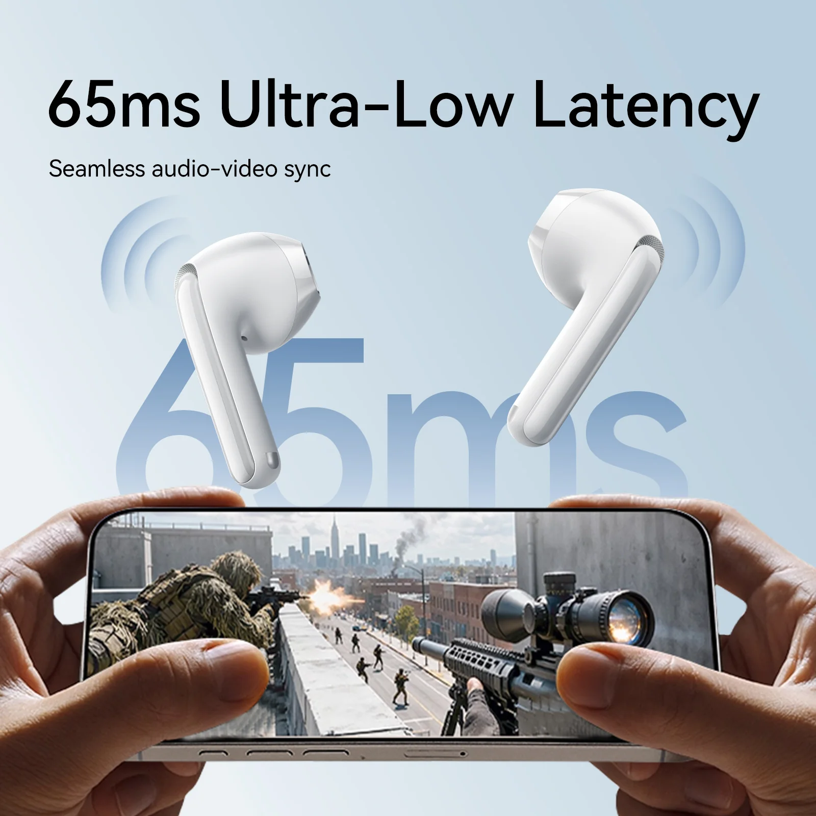 JR-FB1 True Wireless earphones-White  (AI Version) - Image 9