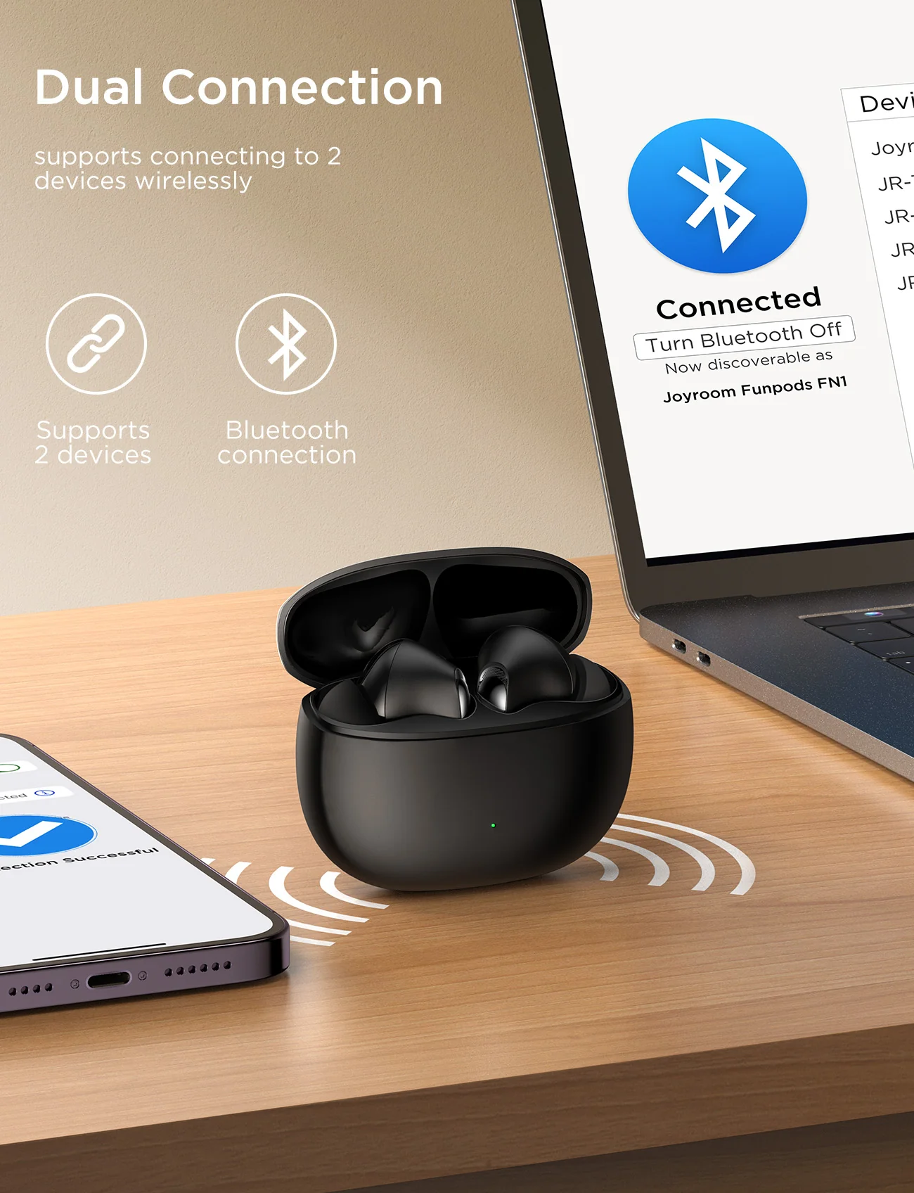 JR-FN1 ANCTrue Wireless earphones - Image 9