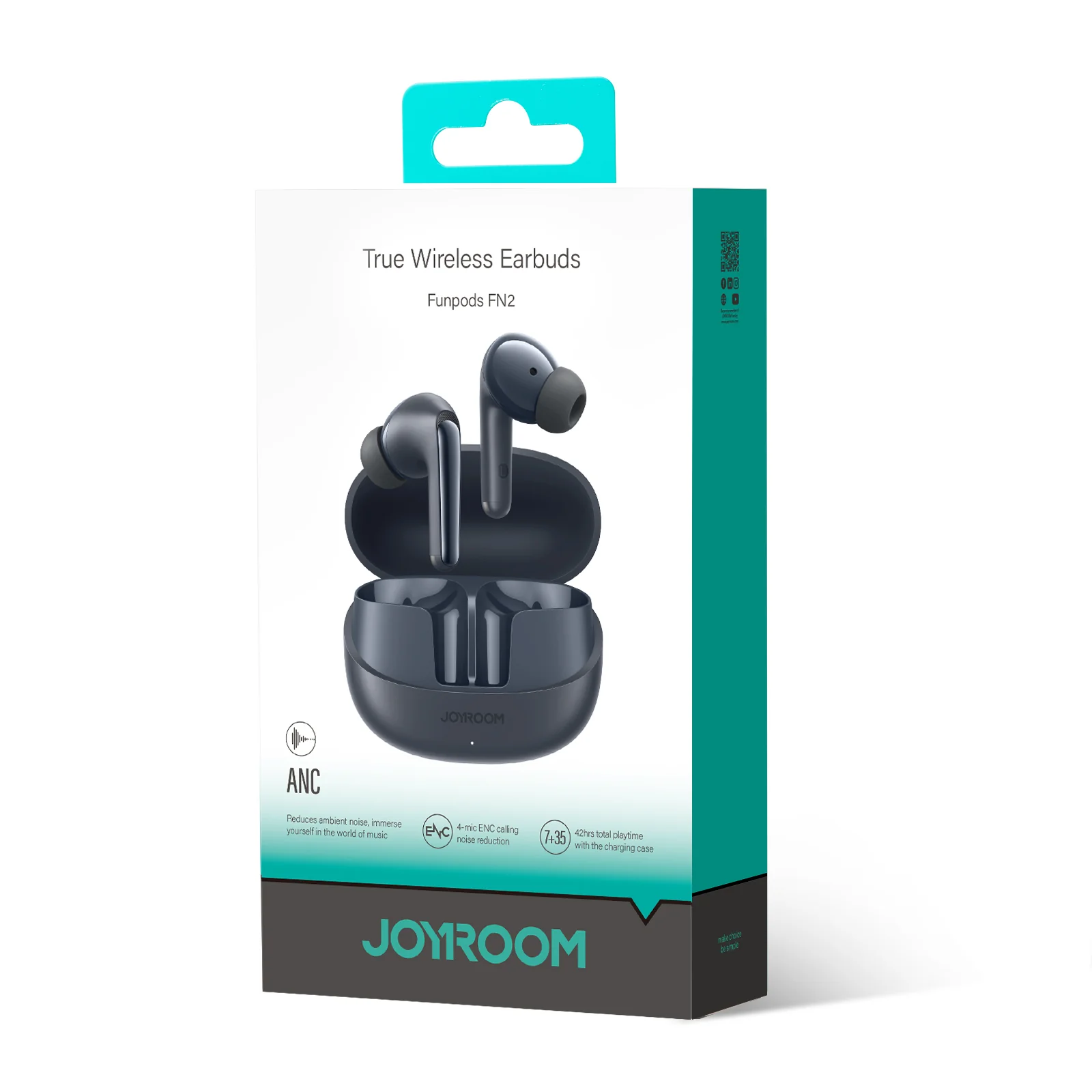 JR-FN2 ANC True Wireless earphones-Black/white - Image 3