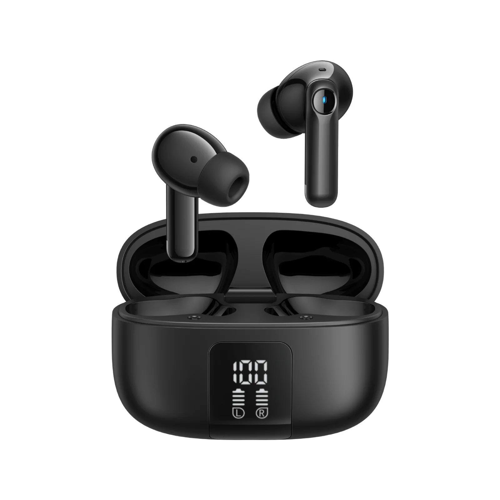 JR-FN3 ANC+ENC True Wireless Bluetooth Earphones Black - Image 2