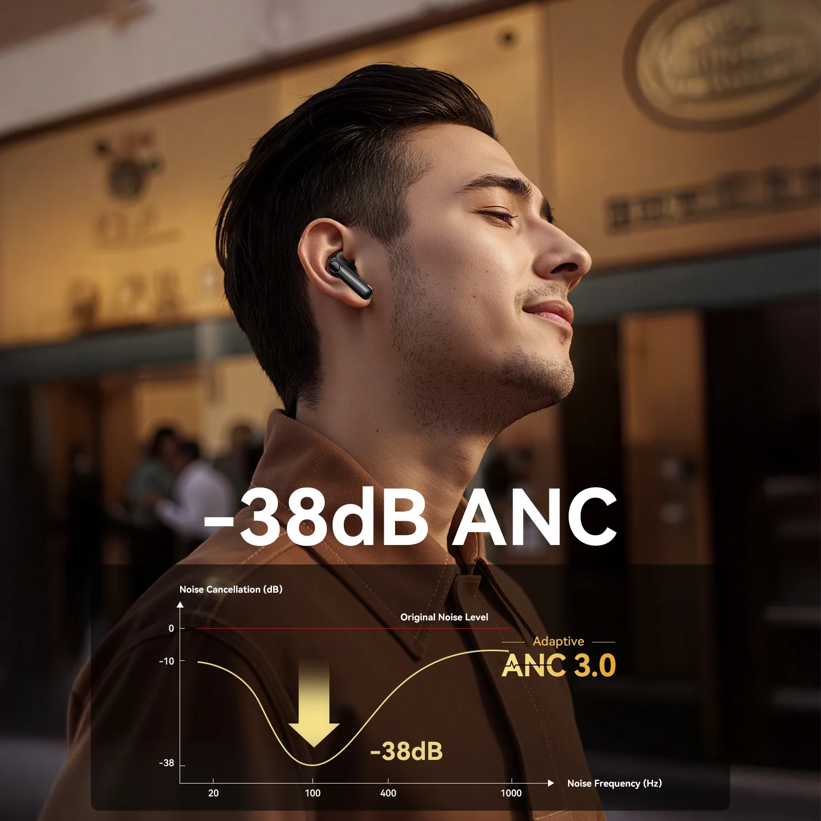 JR-FN3 ANC+ENC True Wireless Bluetooth Earphones Black - Image 7
