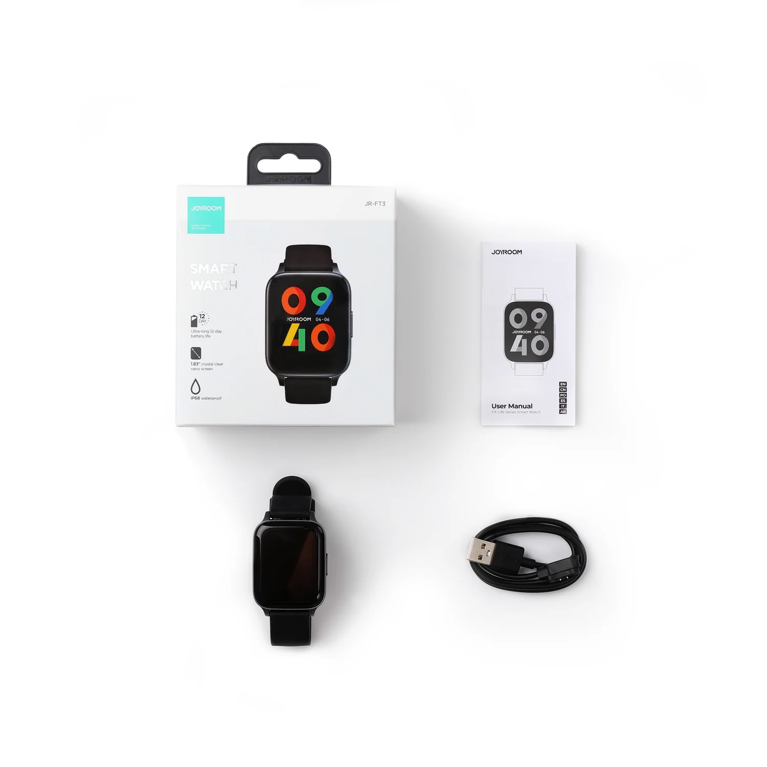 JR-FT3 Waterproof IP68 Smartwatch - Image 3
