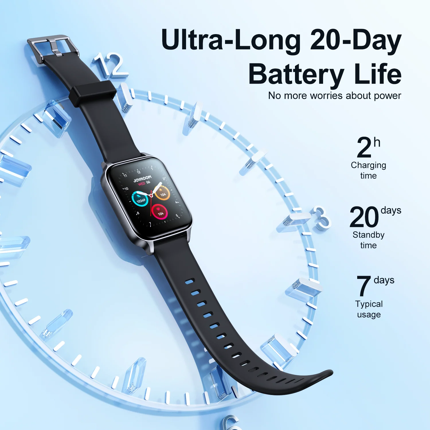 JR-FT3 Waterproof IP68 Smartwatch - Image 7