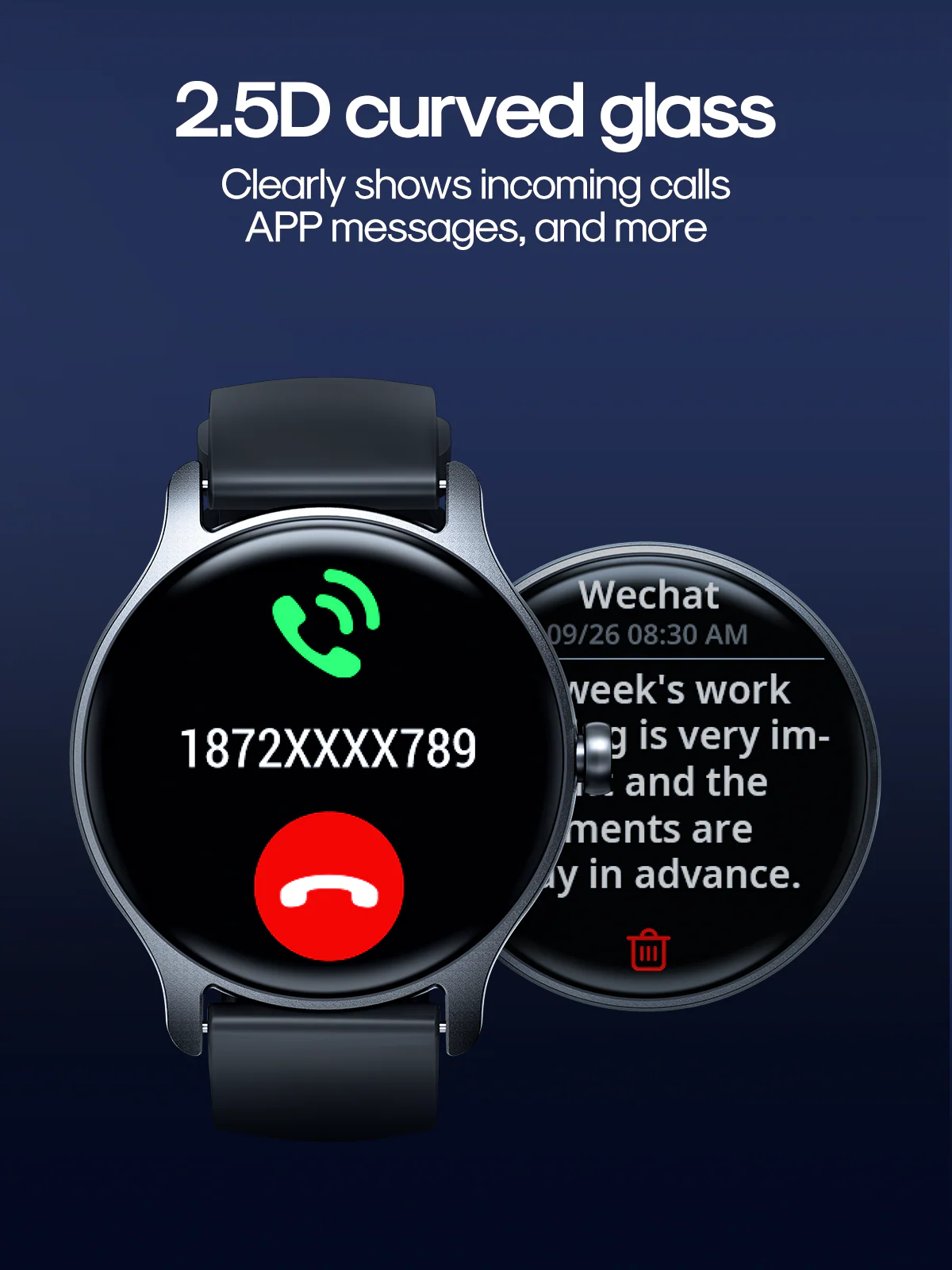 JR-FC1 Classic Waterproof IP68 JR-FC1 Classic Series Smart Watch (Make/Answer Call) - Image 6