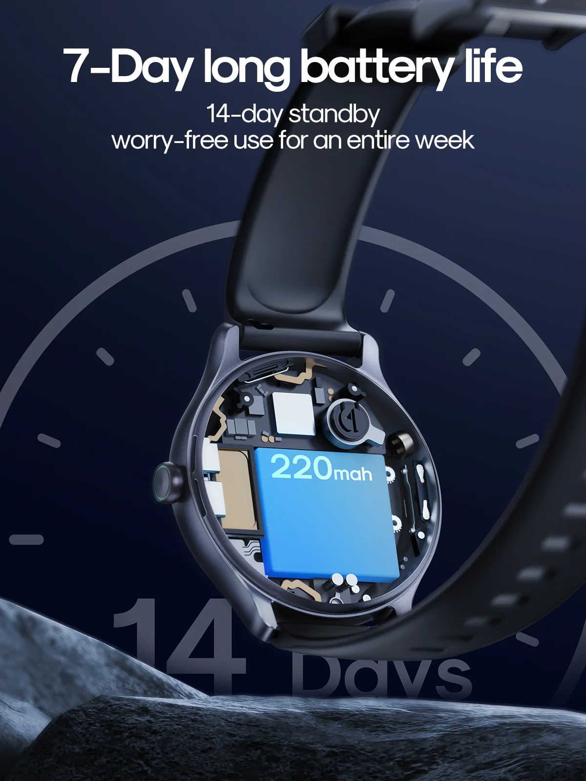 JR-FC1 Classic Waterproof IP68 JR-FC1 Classic Series Smart Watch (Make/Answer Call) - Image 7
