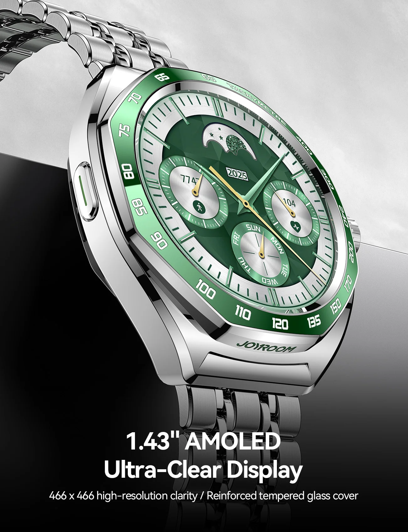 JR-FV2 Pro Smart Watch (Answer/Make Call) Green - Image 4