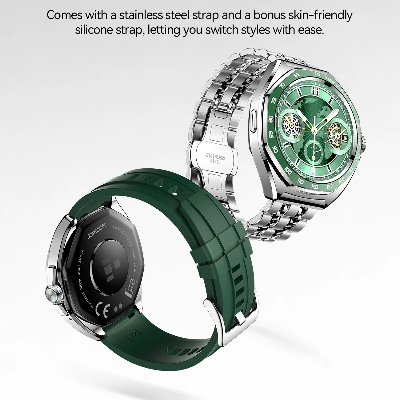 JR-FV2 Pro Smart Watch (Answer/Make Call) Green - Image 7