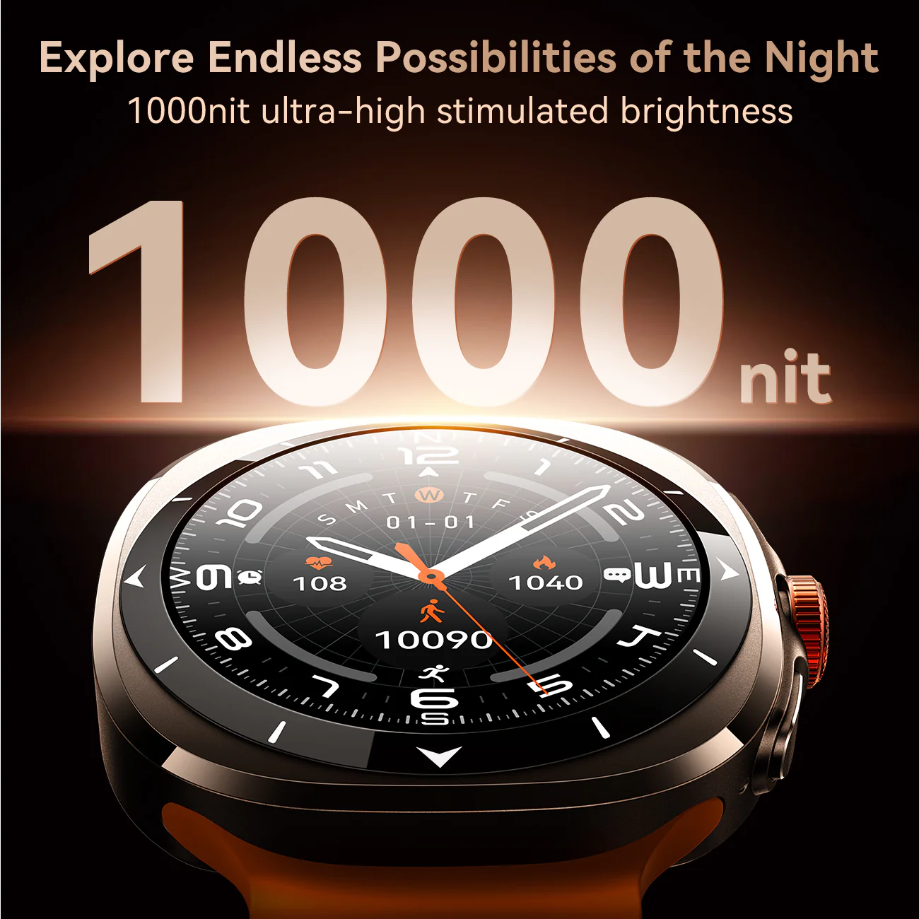 JR-FV2 Smart Watch (Answer/Make Call)-Vitality Orange - Image 5