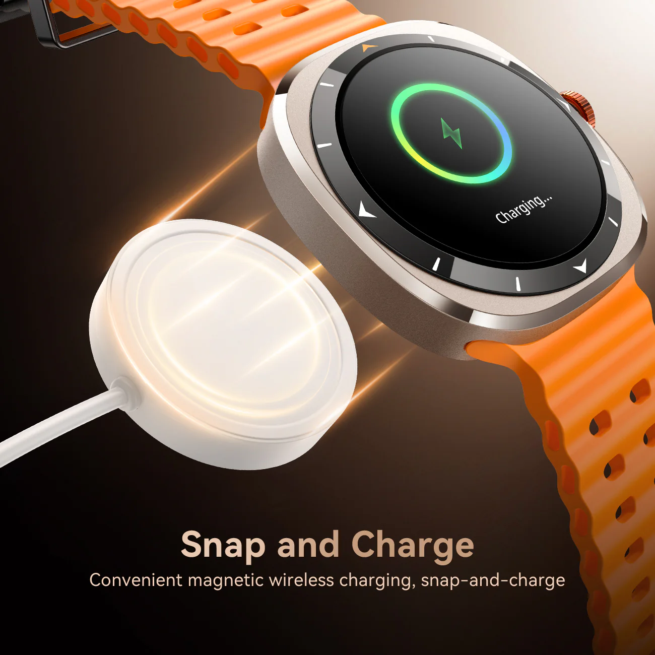 JR-FV2 Smart Watch (Answer/Make Call)-Vitality Orange - Image 6