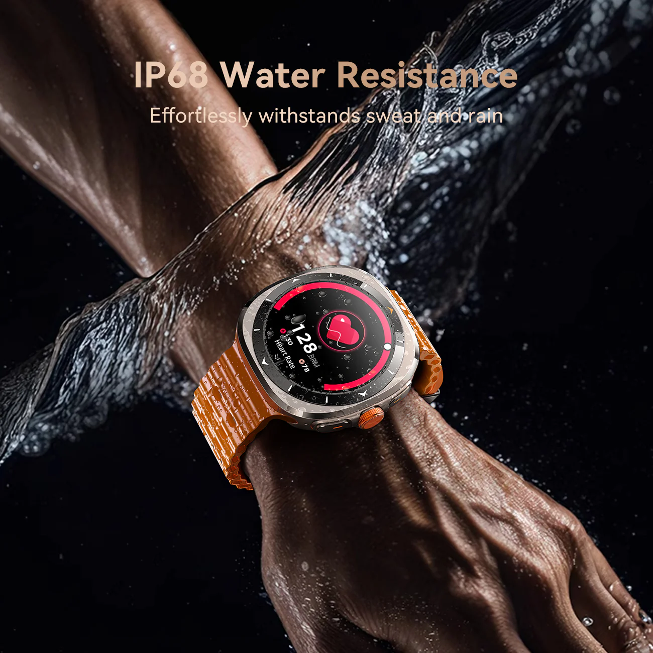 JR-FV2 Smart Watch (Answer/Make Call)-Vitality Orange - Image 7