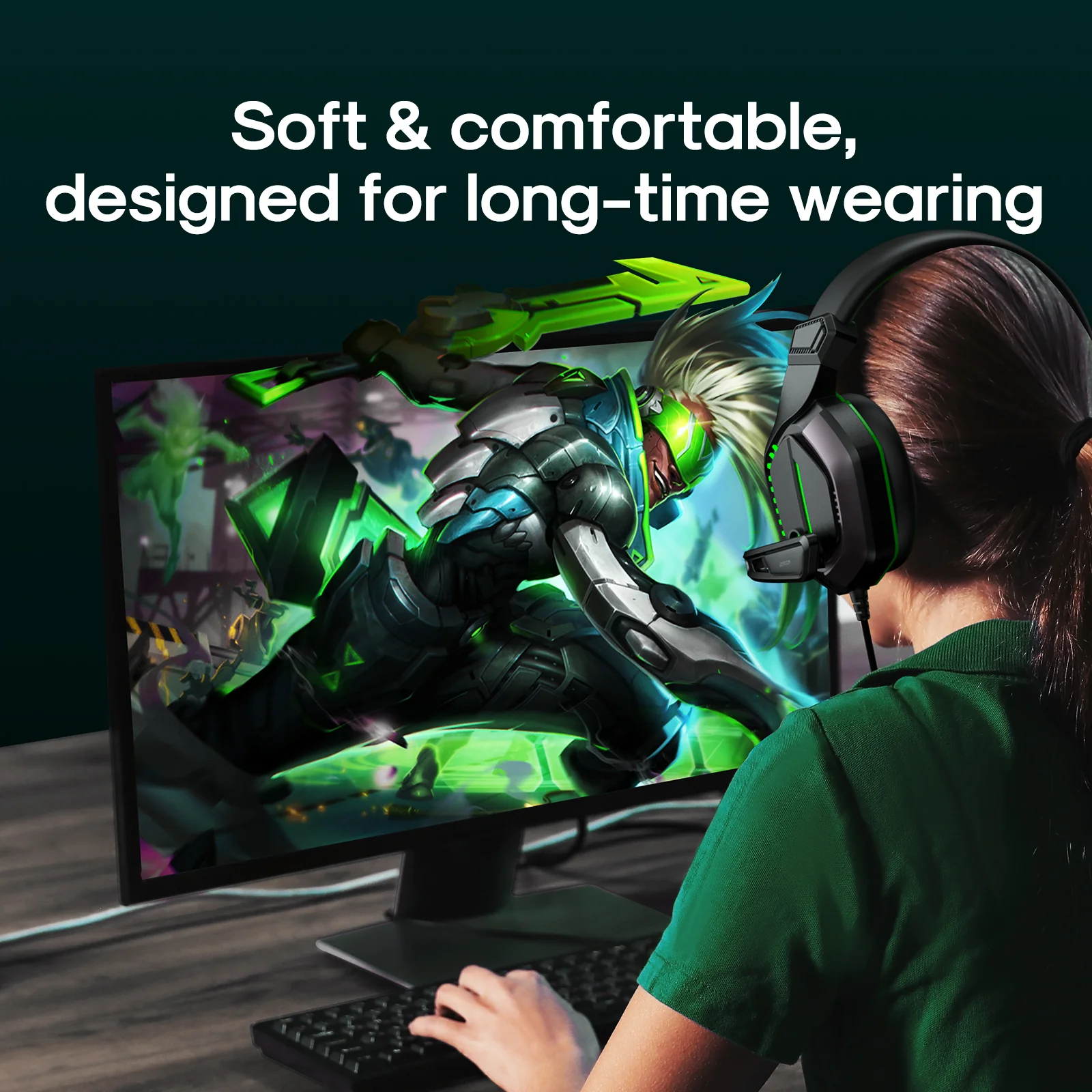 JR-HG1 Wired gaming headset - Image 3