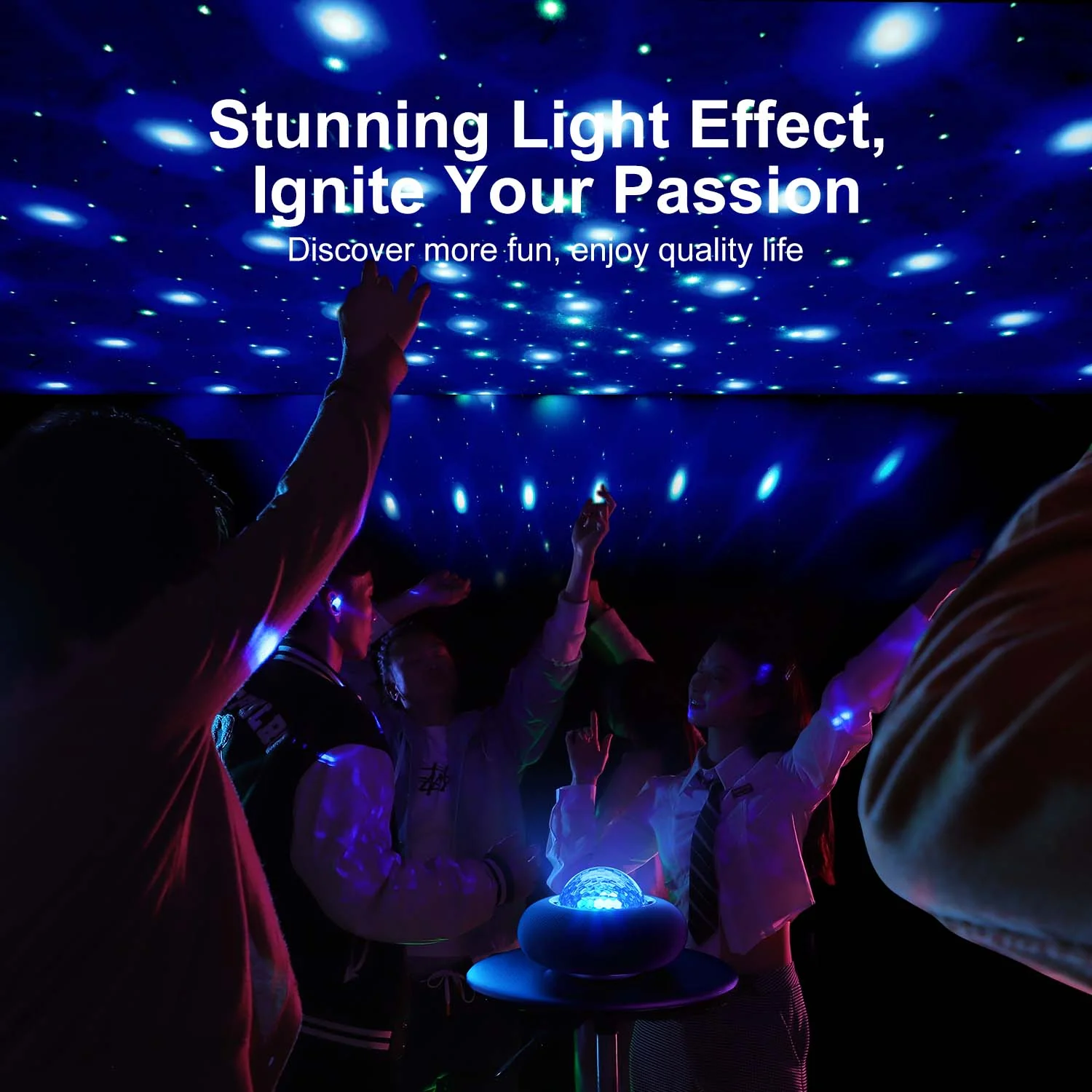 JR-MS02 Maya Series Colorful Ambience Lights Bluetooth speaker - Image 6