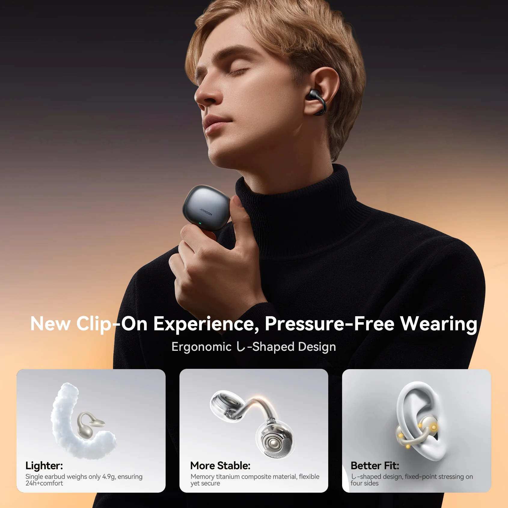 JR-OE3 Open-Ear True Wireless Headphones - Image 6