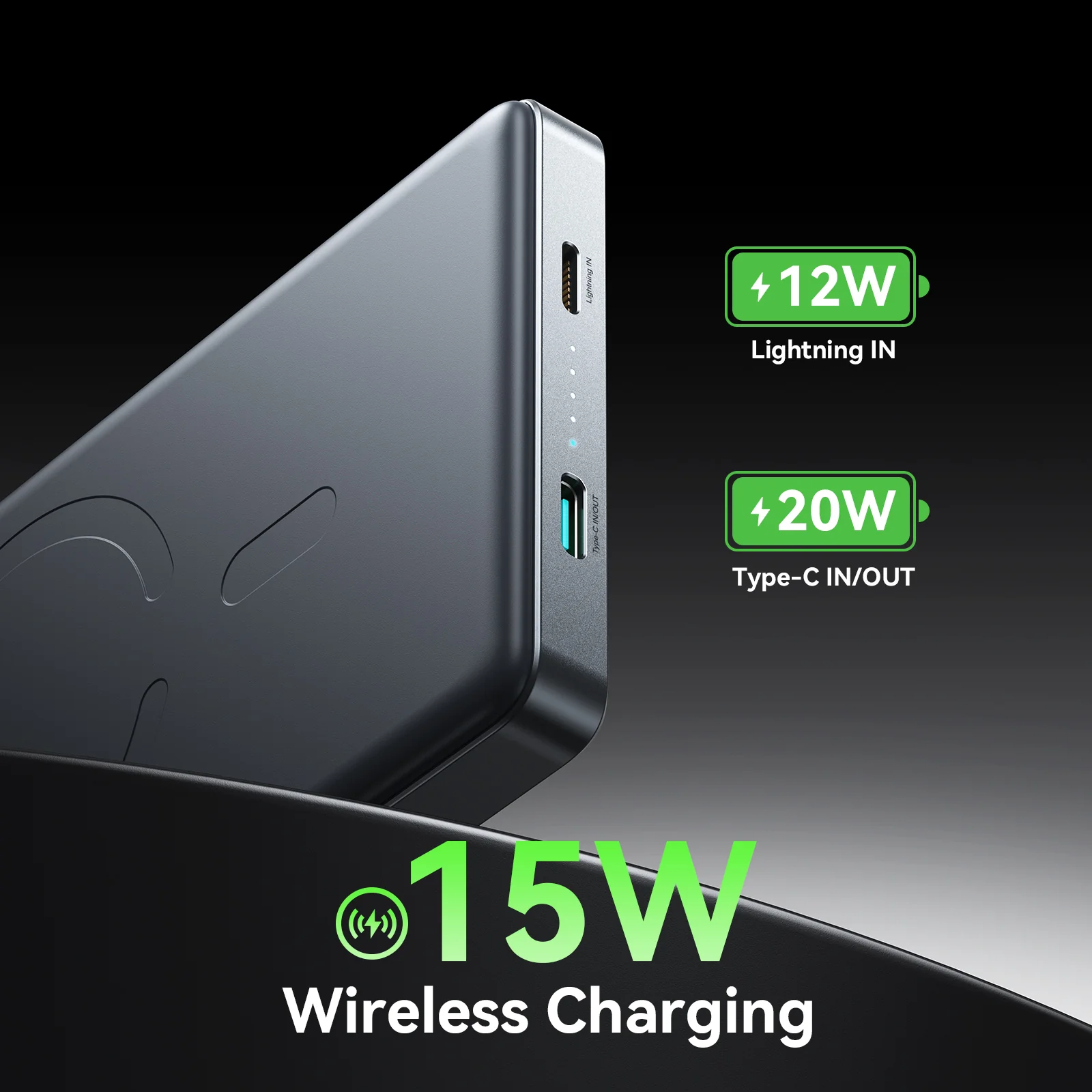 JR-PBM08 Pro 20W magnetic wireless power bank 10000mAh - Image 6