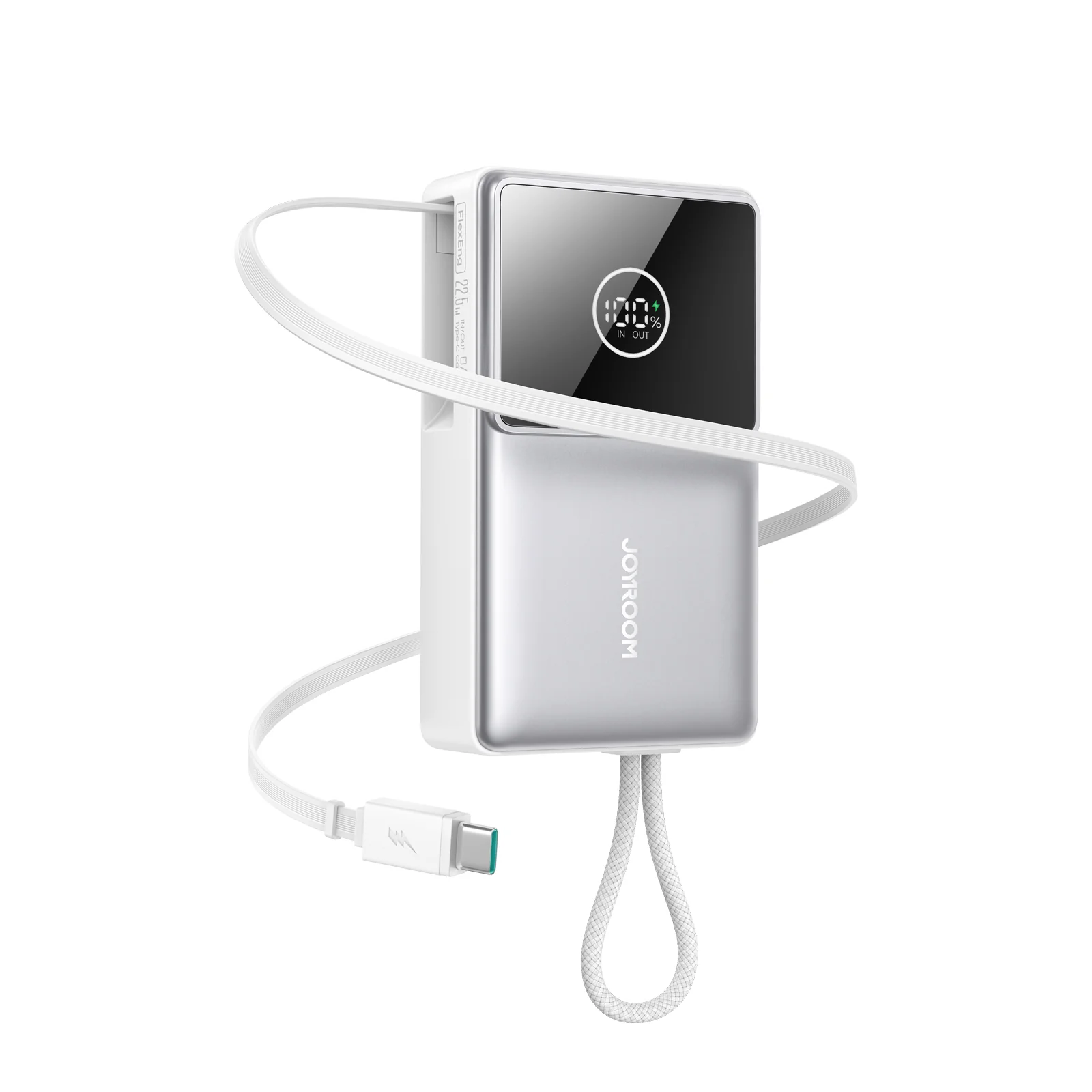 JR-PR1 22.5W Built-in Retractable Cable Powerbank10000mAh - Image 2