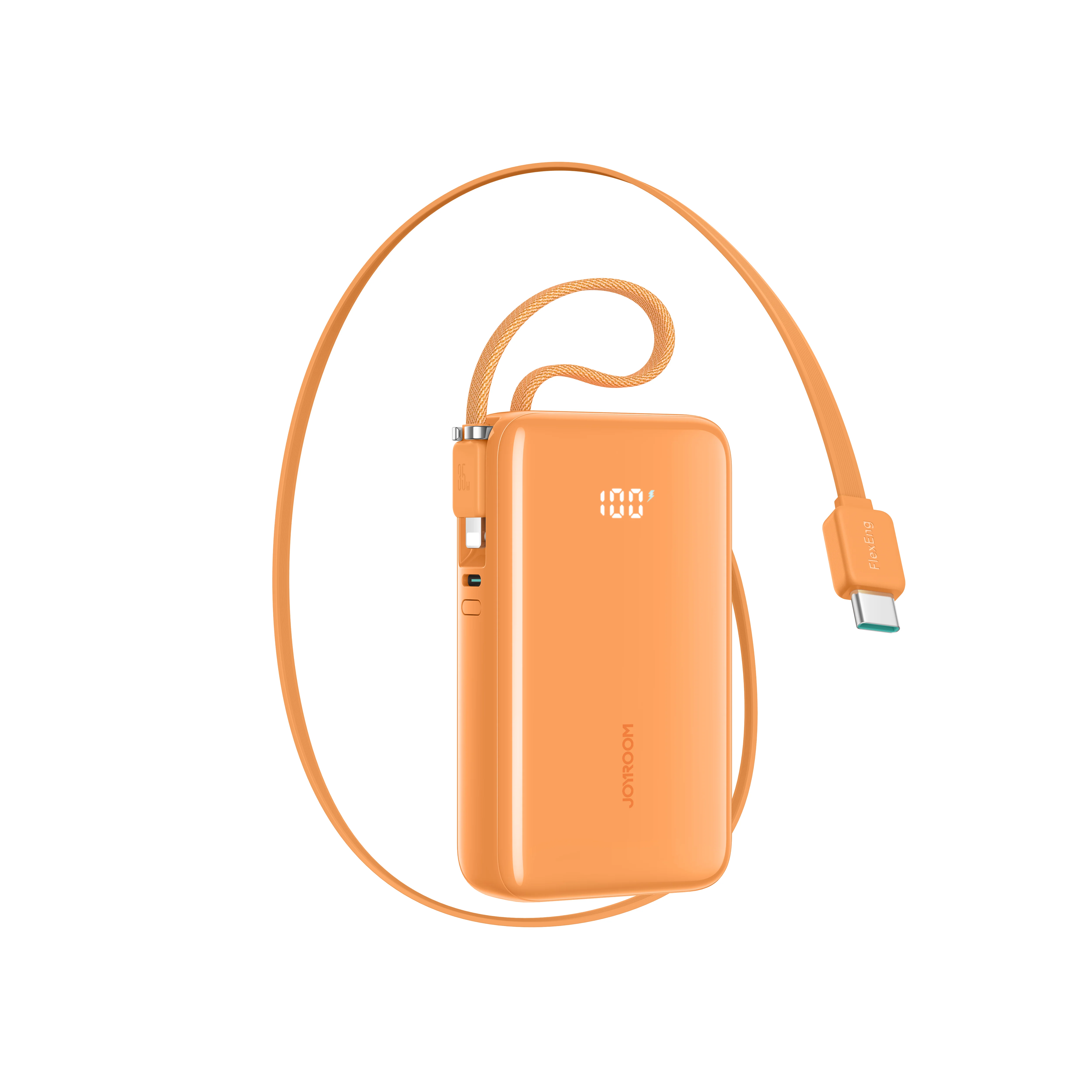 JR-PR2/JR-PR2L 35W Mini Power Bank with Built-in Retractable Type-C Cable + Type-C/Lightning Cable 10000mAh - Image 2