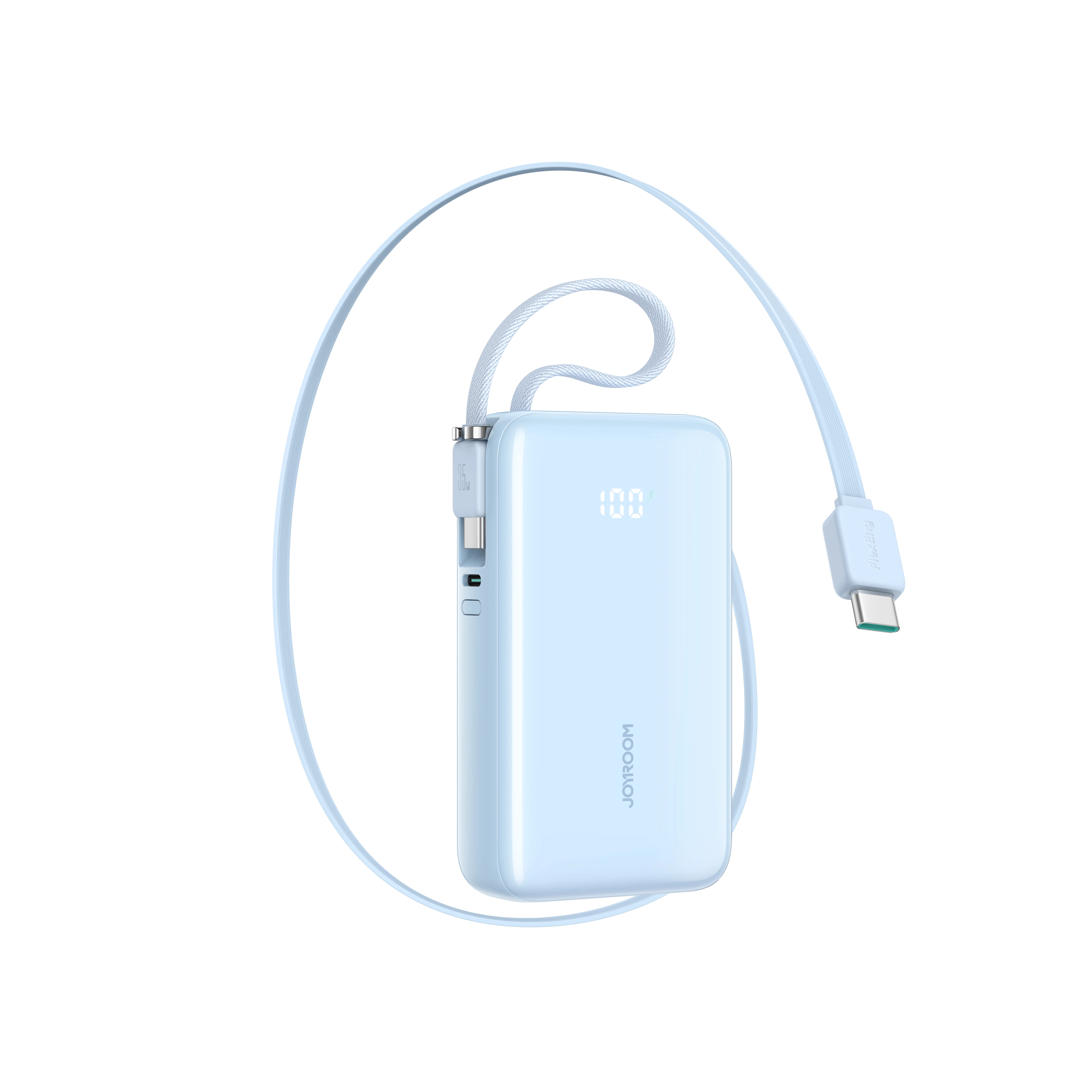 JR-PR2/JR-PR2L 35W Mini Power Bank with Built-in Retractable Type-C Cable + Type-C/Lightning Cable 10000mAh - Image 4