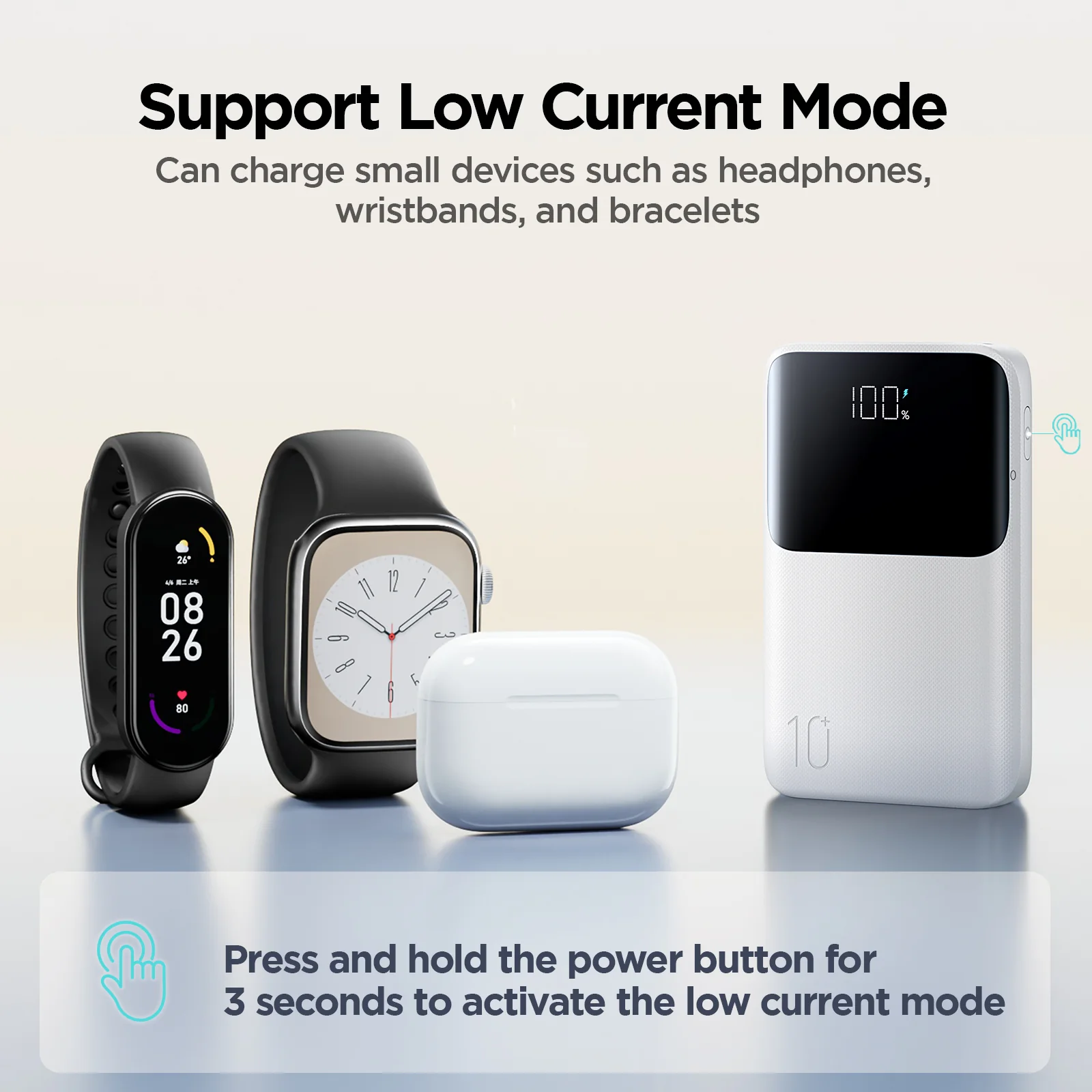 JR-QP191 Mini Star Series Mini 22.5W Digital Display Fast Charging Power Bank 10,000mAh - Image 7