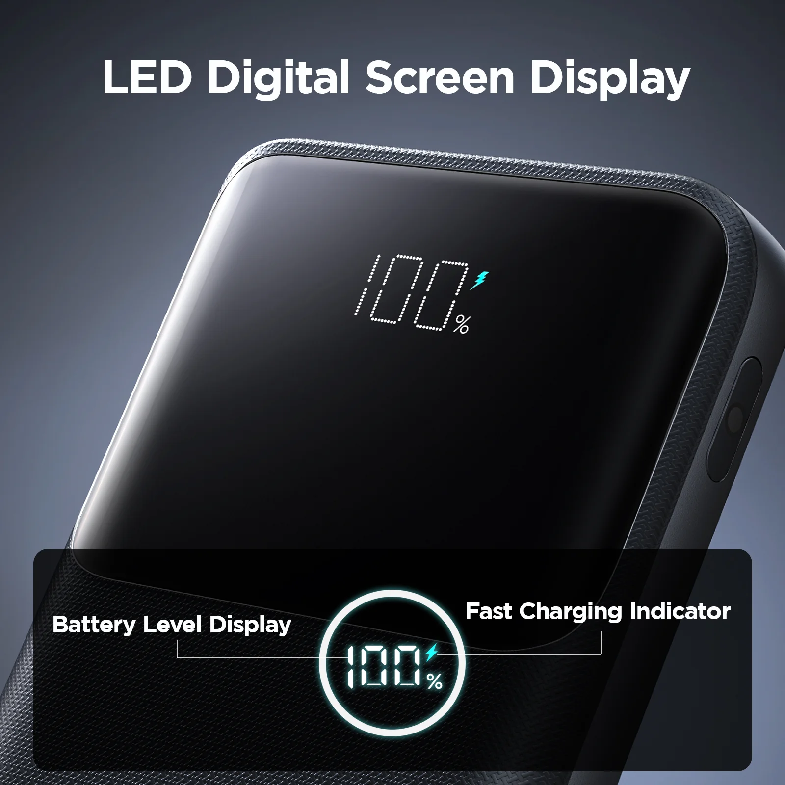 JR-QP191 Mini Star Series Mini 22.5W Digital Display Fast Charging Power Bank 10,000mAh - Image 8