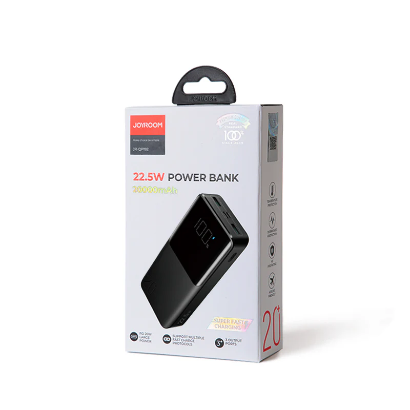 JR-QP192 20000mah 22.5W fast charging powerbank with LCD display - Image 5