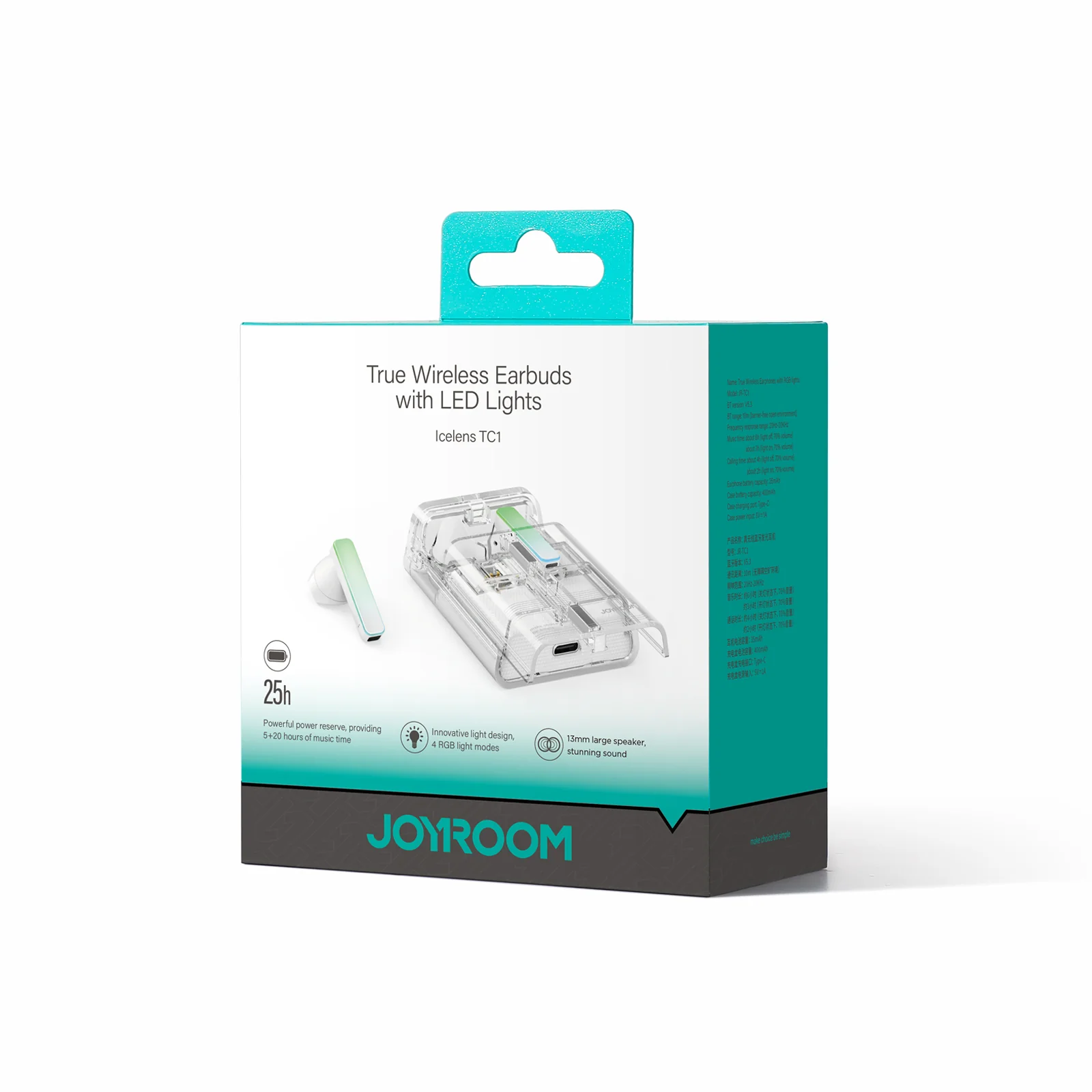 JR-TC1 True Wireless Earbuds with LED Lights - Image 3