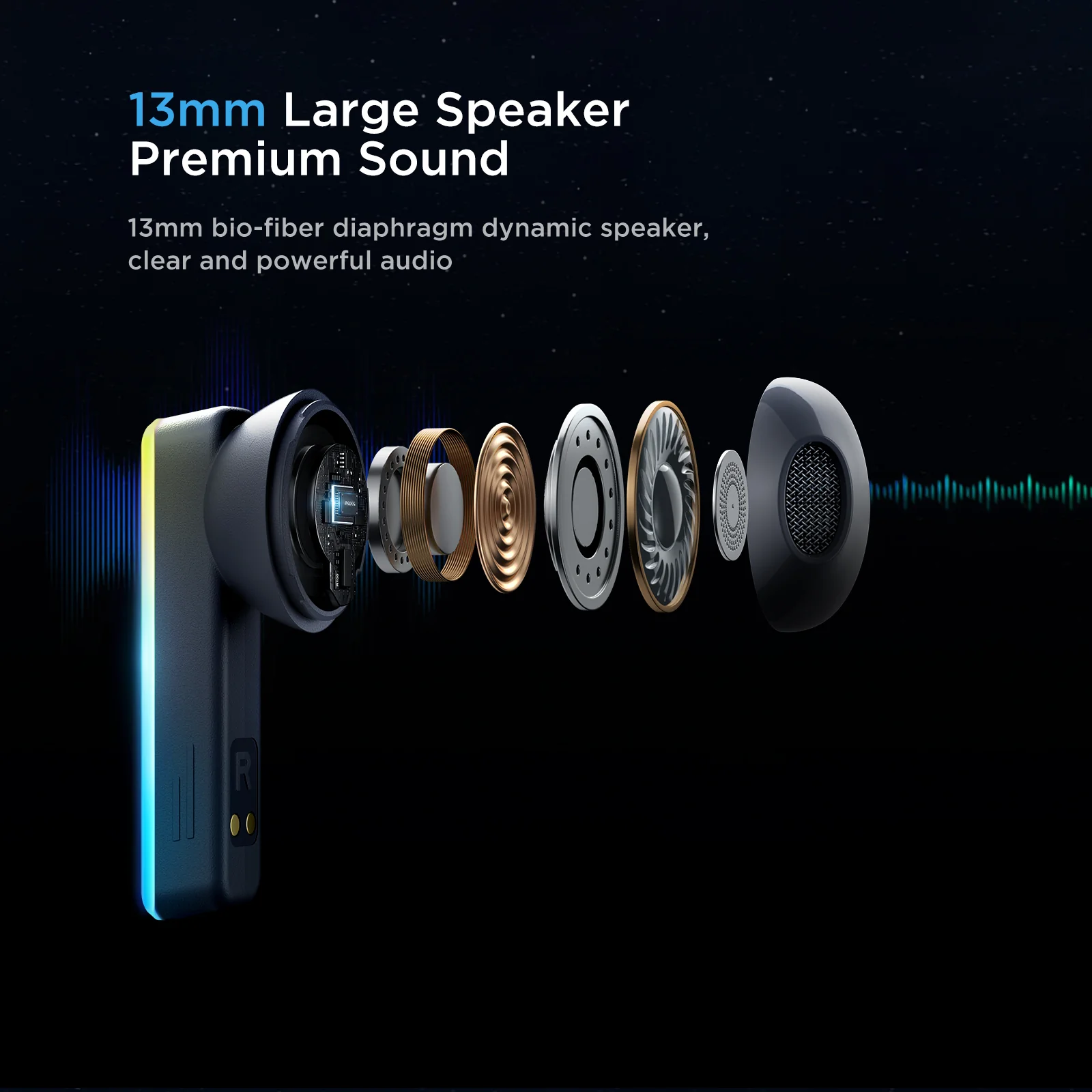 JR-TC1 True Wireless Earbuds with LED Lights - Image 8