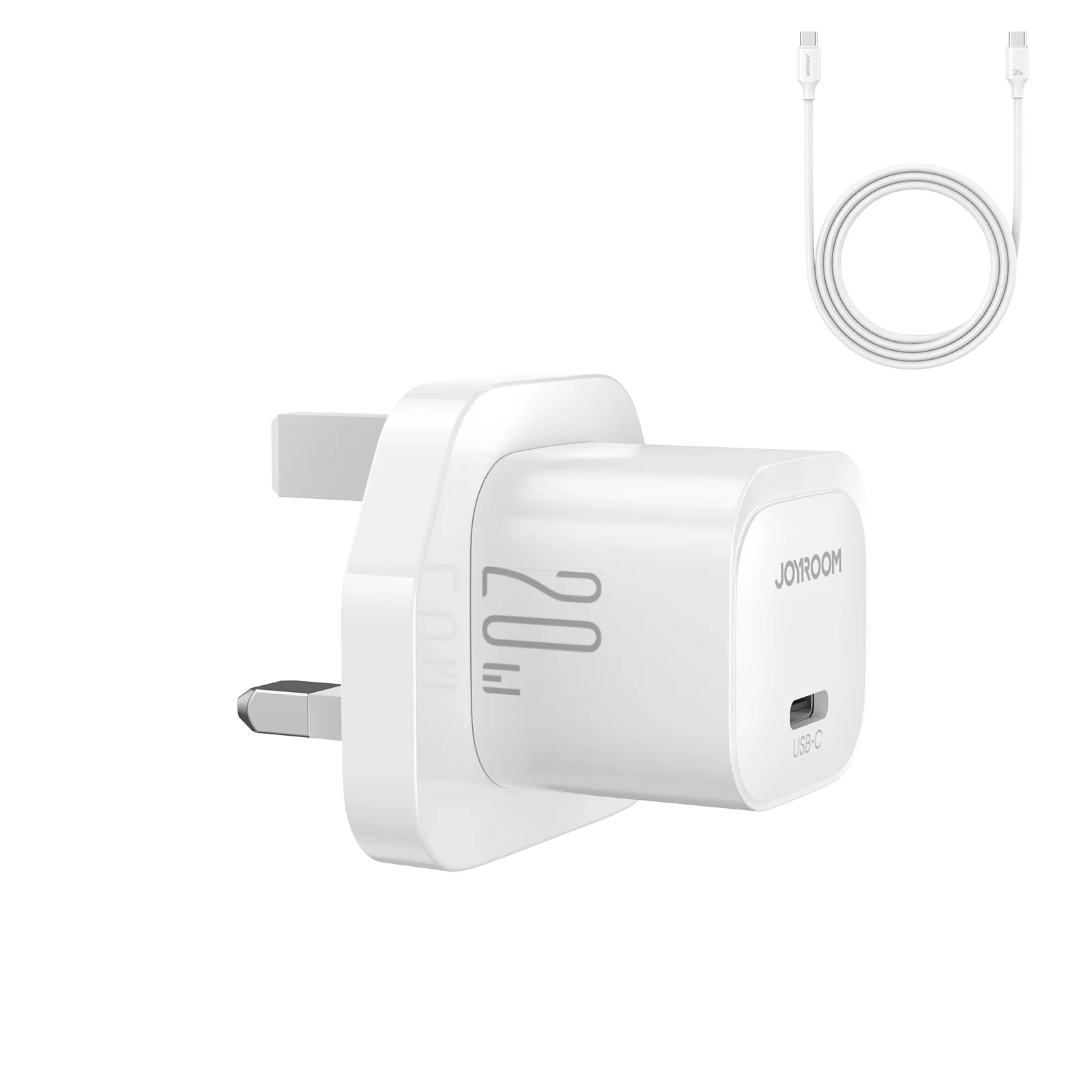 JR-TCF02 PD 20W mini Charger-Black (EU/UK/US)+C to C Cable 1m - Image 4